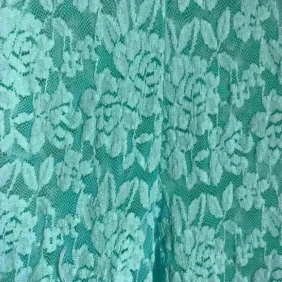 Free People Intimately All Day Lace Floral Sheer Flare Coquette Boho Trousers S - Picture 10 of 10